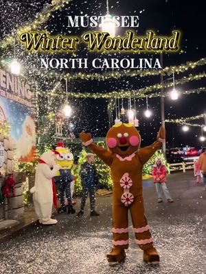 🎄✨This is the most magical Winter Wonderland I’ve ever been to @kerseyvalleychristmas located in Archdale, NC! I went last week and it was an absolute blast 🎉 Here you can ride a magical train 🚂, meet the Grinch (yes — he’s a mean one lol 😂 💚), slide down the GIANT slide, zip line, bounce on jumping pillows, and hop on the cow train 🐄🎠 Glow through 2 million LED lights ✨, see giant snowflake sets ❄️, ride the wagon, and stroll through light displays along the tracks. . ALLLL SO FUNNN!!! And if you get hungry, they’ve got funnel cakes, hot dogs, burgers, kettle corn, mini apple-cider donuts 🍩, then gather ’round a huge fire pit 🔥 for s’mores with friends!!!!  Trust me — you don’t want to miss this.  ➡️ Send this to who you’re going with 👀👇 @kerseyvalleychristmas  📍 6948 Cecil Farm Rd, Archdale, NC 27263 🚗 ~ 1 hr from Raleigh. So worth it!!! You won’t regret going!!!  Follow me @Raleighwanderlust for more magical adventures ✨ #WinterWonderland #ChristmasMagic #ChristmasLights #HolidayFun #FamilyFun                 