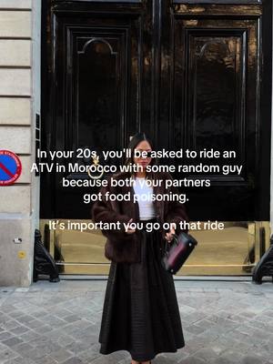 In your 20s, the random guy you go ATV riding with might just turn out to be the one. 