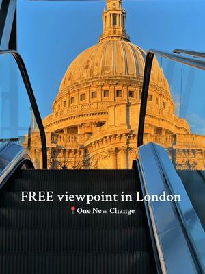 Free viewpoint in London 📍One New Change #londonview #freethingstodoinlondon  . . . . Free viewpoints in London  Free things to do London London things to do  London view