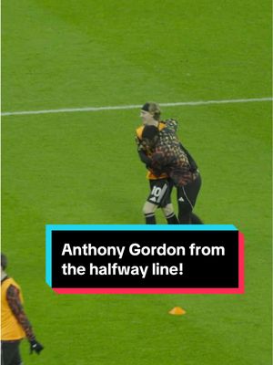 “Halfway line challenge? Completed it mate.”  Anthony Gordon 😂