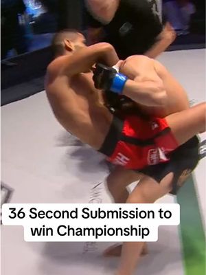 That didn't take long!  Nawras Abzakh jumps the gilly and gets the  finish 36 seconds into the first round to win the PFL MENA Bantamweight Title! #PFL #mma #highlight #submission #fast 