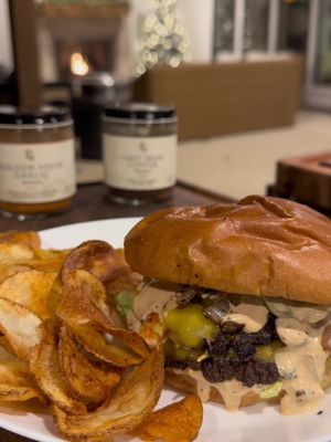 Big Mac Smashburgers & Homestyle Chips with my TGL Seasonings Cast Iron Coffee 🥩☕️ + Golden Hour Garlic — Link in bio to order! #Vlog #dayinthelife #cookingvlog #outdoorcooking #blackstone 