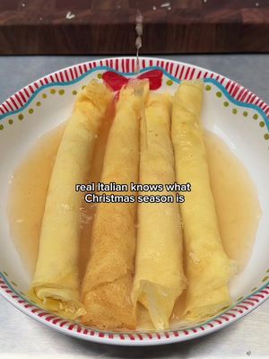 Scrippelle ‘Mbusse / Italian Crêpes Soup 🍲  This dish originated in my region, Abruzzo. It’s definitely a typical Christmas dish, but we eat it all winter long. Simple ingredients, amazing flavors, soft textures, and that warmth in your heart that only a cozy childhood soup can give you. I highly recommend making your own broth. It makes all the difference. For the cheese, I’d use @parmigianoreggiano , the real one. This is not a sponsored post. Just an honest suggestion. Look for the perforated stamp on the rind and the DOP label to make sure it’s Parmigiano Reggiano and not Parmesan. Other than that, feel free to follow your taste: add black pepper for a deeper flavor, remove nutmeg if you don’t like it… use fresh ingredients and let your creativity run, that’s what the Mediterranean diet is all about. Find the full RECIPE CARD at the link in BIO 🔗👀