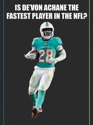 Is De’Von Achane the fastest player in the NFL? When it comes to the 100m dash, the Dolphins RB believes he’s beating everybody ✍️ #nfl #football 
