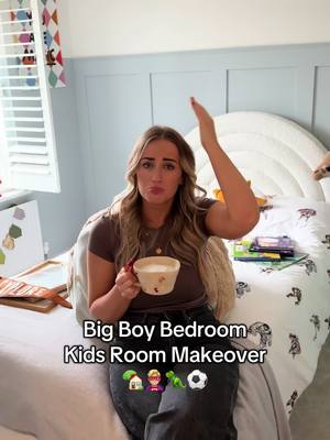 Have I ruined my son’s room..again??😭 Let’s fix the problem and create a reading nook 📚⚒️🏡 Day 5 of the room makeover! Stay tuned to see how I make this into my 4 year olds childhood dream bedroom full of everything he loves ✨ Save this post for future inspo and follow for more 💕 #kidsroomdesign #bigboyroom #boyroom #newbuildjourney #newbuildhomes