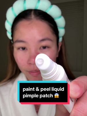easiest way I found to make custom pimple patches with the new @Biore Skincare Bioré Paint & Peel Liquid Pimple Patch ☺️ #BiorePartner #liquidpimplepatch #skincare #pimplepatch #acne