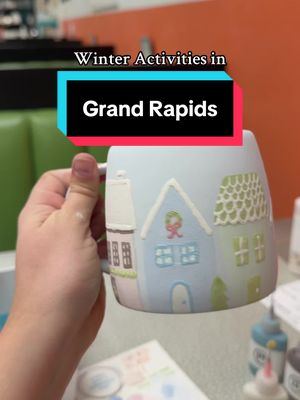 Pottery painting in Grand Rapids!! It honestly changed my life hahaha so therapeutic 😌  Things to do in Michigan winter | Grand Rapids winter bucket list | winter crafts 