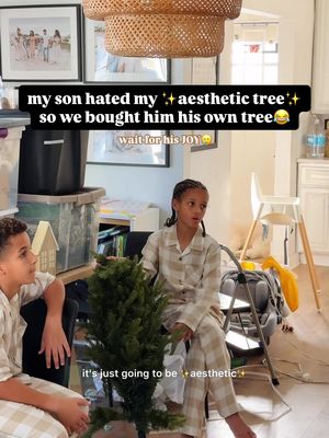 how do you think they did?! 😍 it's giving nostalgic trees from the 90s!! Their tree really brought me so much joy cause it reminded me of my childhood! And made me realize that the aesthetic tree didn't make me happy at all sooo.. bump that lol It's cute and everything, and I'm grateful to do something "cutesy" in a house full of boys lol, but I want them to have memories of their childhood like I did. Lots of colorful lights, handmade ornaments and tinsel so this year this is our compromise lol, and next year we'll probably go full out color! *slightlycringinginside* 😂
