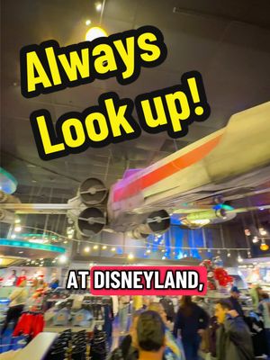 X-Wing in The Star Trader. So many don’t even notice it. Always Look up at Disneyland. #disneyland #startours #starwars 