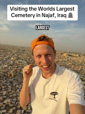 Would you SLEEP overnight in the worlds largest cemetery? 🪦 Scary stuff haha but also pretty amazing to see with my own eyes! ##whatheck##travel##iraq