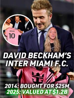 David Beckham parlayed his first MLS contract into a $1 BILLION club ⚽️ #intermiami #MLS #mlscup #beckham #greenscreen 