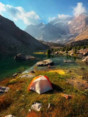 Backcountry camping in the mountains of Tajikistan 🇹🇯