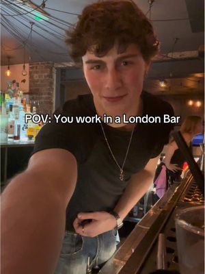 the joys of communicating in a noisy bar #fyp #bartender #london #pov 
