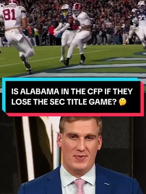 If Alabama loses the SEC Championship, they should still be in the the Playoff. The committee all but confirmed it in the rankings. The only hesitation is a blowout loss, and i don’t see happening. Alabama is in a strong spot  #cfb #CollegeFootball 