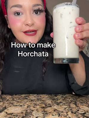 The Best Horchata recipe #horchata #mexicandrinks #annettefreckles 