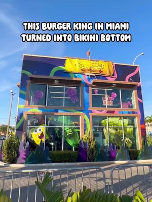 This Burger King in Miami turned into Bikini Bottom 🫧🧽🍔 @The SpongeBob Movie  @Burger King turned into a full SpongeBob experience for the new Search for SquarePants movie, and it’s free to walk through. Get your pic taken, hunt for treasure, make a Krabby Patty, and more! Don’t miss The SpongeBob Movie: Search for Squarepants, in theaters December 19th 🤩 Event Details: 📆 Happening this Saturday 12/6 12pm-8pm & Sunday 12/7 10am-8pm 📍 701 NW 37th Ave, Miami, FL 33125 🚗 All parking and ride share drop off/pick-up to be at The Magic City Casino parking lot. Casino Address: 450 NW 37th Ave #Iviethefoodie #Burgerkingxspongebob #BKpartner 