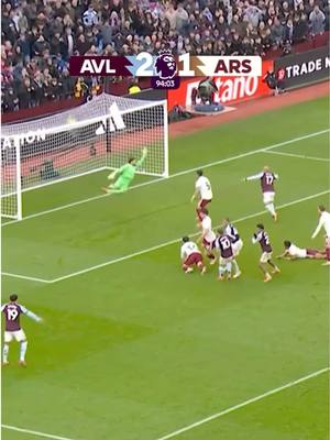 The moment @avfcofficial beat Arsenal in the 94th minute 😲 #PremierLeague 