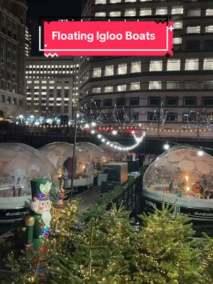 A fondue experience on a floating igloo boat #londonchristmas #londonthingsotodo #secretlondon #londonexperiences #festivethingstodo 