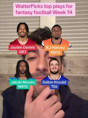 The four top plays of the fantasy football week!! #buccaneerswalterpicks #fantasyfootball #nflfantasy 