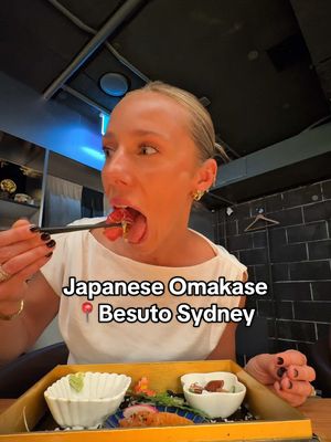 Surprising my husband with our first Japanese omakase experience and it did not disappoint!! 📍Besuto Sydney 