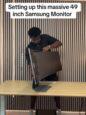 Massive 49 inch Ultra Wide Samsung Monitor #ultrawidemonitor #monitor #monitorsetup 