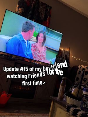 Update #15 of @jessegraybill watching Friends for the first time.. He wasn’t as excited when Janice showed up this time😂 #Friends #watchingforthefirsttime #fertility #janice 