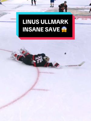 it’s a bird, it’s a plane… it’s Linus Ullmark 😤 #NHL #hockey #LinusUllmark #sports #OttawaSenators 