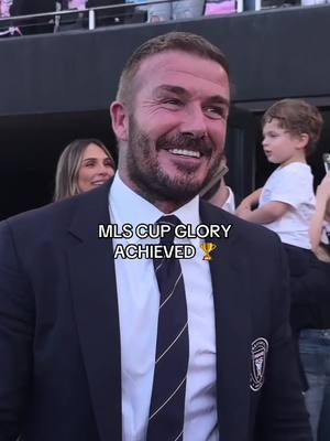 First MLS Cup for David Beckham as a owner and first in club history for Inter Miami🫡  @Major League Soccer  #messi #intermiami #champions 