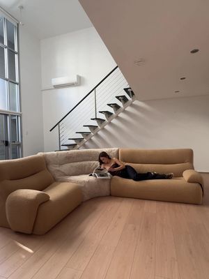 one sofa, endless potential. this is the 1978 High Back Sofa by @King Living. the interchangeable covers are a game changer when it comes to styling and washing, and the supportive high back frame is beyond comfy - the perfect movie date night spot ☁️ up to 60% off selected designs, ends this Sunday. #KING #KINGliving #homeinspo #homedeco 