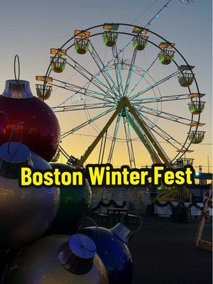 Boston Winter Fest is back ❄️  It officially opened last night and they’ve added some fun new attractions this year, including a vibrant Ferris wheel. If you’re looking for winter things to do this month, stop by: 📌Dec 6-7, 12-14, 19-30 (Closed 24-25) 📍100 Hood Park, Boston, MA #winteractivities #boston #bostonma 