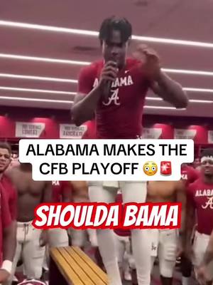 10-3 team just made it in 👀 #breakingnews #CollegeFootball #alabam #playoff #omg (via @Salzar Films)