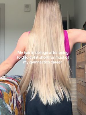 Idk who needs to hear this but you CAN have long hair as a gymnast if that’s what you want!! 