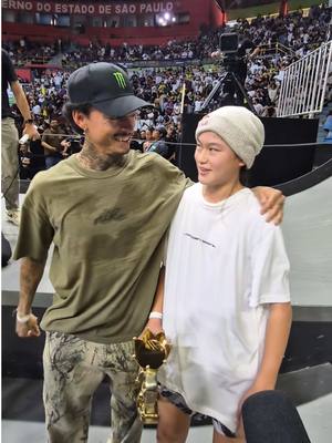 The moment Ginwoo Onodera clutched it 🏆as Nyjah said, “you’re unreal!”
