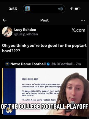 #notredame #CollegeFootball #nd #cfp #collegefootballplayoff 