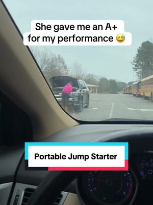 Next time she will be better prepared #jumpstart #jumpstarter #tireinflator #carmusthaves #tiktokshopcreatorpicks 