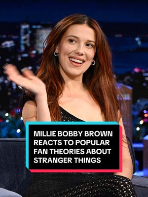Millie Bobby Brown reacts to popular online fan theories about @Stranger Things 👀 #FallonTonight #TonightShow #MillieBobbyBrown #StrangerThings #StrangerThingsOnFallon 
