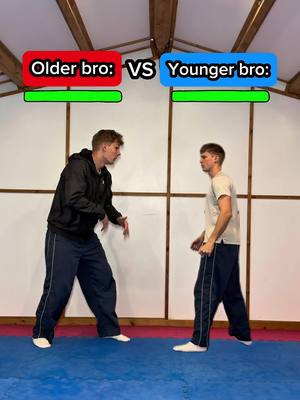 Younger bro vs older bro fight…