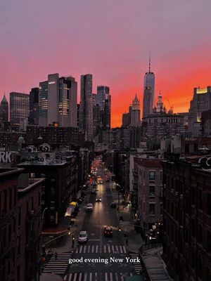 Good evening New York. See you soon.  💕 #newyorknewyork  . . . New York views, Manhattan bridge, New York sunset, New York by night