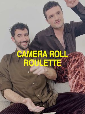 #joshhutcheron and @Jordan firstman search their photos in a round of Camera Roll Roulette. See more from the #ILoveLA co-stars at the link in bio #jordanfirstman #joshhutchersonedit 