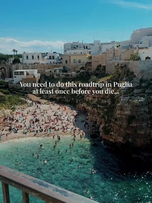 The ultimate Puglia roadtrip 👇🏼 Who would you take there? SHARE it! ✨And follow \@‌sinahsstories for more helpful guides & itineraries like this 🚗 You’ll need a rental car. Public transport is limited and most accommodations are in the countryside. 📍 Base yourself somewhere central like Locorotondo, Cisternino, or Ostuni — it makes day trips super easy. Day 1 – Alberobello & Locorotondo Morning in Alberobello Villa Comunale Belvedere Parco - Via Monte S. Michele - Viewpoint at Church of Saint Lucia - Rione Aia Piccola (more local, less touristy) - Trullo Siamese Afternoon in Locorotondo - Church of Saint George Martyr - Wander the Old Town - Belvedere di Locorotondo (sunset views if you stay late!) Day 2 – Monopoli - Porto Antico - Via Porto - Church of Saint Vitus Martyr - Palazzo Palmieri - Cattedrale Maria Santissima della Madia - Cala Porta Vecchia (currently under construction, but still pretty to walk by) Day 3 – Bari - Basilica San Nicola - Piazza Mercantile - Lungomare Imperatore Augusto - Cattedrale San Sabino - Arco Basso – aka Pasta Street (yes, it's real and delicious) Day 4 – Polignano a Mare - Lama Monachile - Belvedere su Lama Monachile - Piazza Vittorio Emanuele II - Pendma Chiatt Day 5 – Cisternino & Ostuni Morning in Cisternino - Explore the Old Town - Sit down for a relaxed coffee or lunch at a local spot - Enjoy the calm before your evening adventure Evening in Ostuni - Duomo di Santa Maria Assunta - Via F. Incalzi Antonelli - Borgo Antico Bistro - La casa con la porta blu - Piazza della Libertà Day 6 – Lecce - Basilica Santa Croce - Piazza Sant'Oronzo - San Matteo - Santa Chiara di Lecce - Cattedrale di Lecce - Porta Napoli ✨ Make sure to follow @sinahsstories for more (underrated) Europe travel inspo! #puglia #pugliaitaly #europetravel