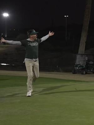 Drew Stoltz and Ryan Ruffels were filling up the cup on 15 at the 2025 GL Championship. #grassleague #golf #fyp #par3 #nightgolf