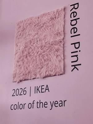 The IKEA color of the year is… Rebel pink! 🎊🦩 Drop a 🩷 below if you're ready to go big on rebel pink in 2026.  #IKEA #ColorOfTheYear #RebelPink