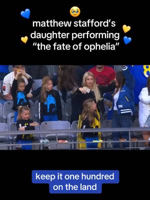 1000000/10 we love it 🥹💛 #larams #matthewstafford #taylorswift #thefateofophelia 