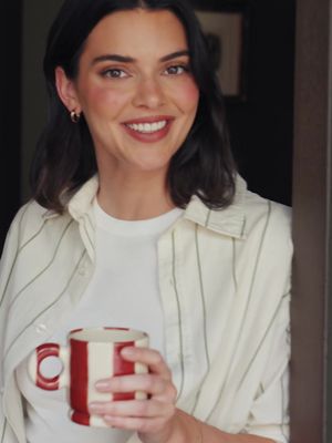 @kendalljenner is giving us an inside look at her cozy, charming mountain home she created with help from designer Heidi Caillier. Watch the full Open Door at the link in bio.