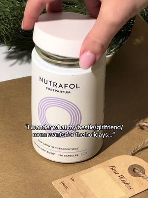 Not sure what to get the women in your life? Start with hair health. 🎁✨ 💚 Women’s: for ages 18–44 🌱 Women’s Vegan: for plant-based lifestyles 💜 Postpartum: for new moms + breastfeeding 🩵 Women’s Balance: for 45+ and menopause support. What's on your holiday wishlist? 🎵Music sourced from: Tiktok Commercial Library 