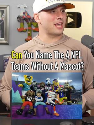 Can You Name The 4 NFL Teams Without A Mascot? #fyp #nfl #football #mascot #giants 
