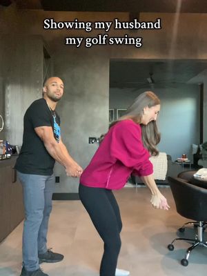 He wanted to show his swing too😂 @Austin Ekeler #trends #couples #golfswing 