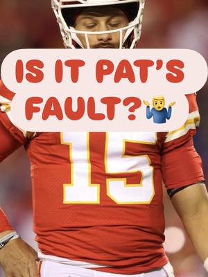 Is it fair to blame Patrick Mahomes for the Chiefs being on the verge of elimination?  #nfl #chiefs #chiefskingdom 