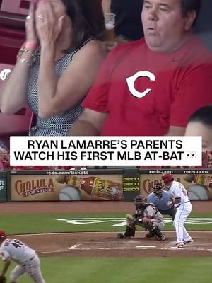 Mom was going through it all during her son's at-bat 😂
