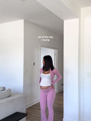 🩰| #OOTD #fitcheck #whatiwore #pregnantootd #matchingset 